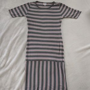 LuLaRoe Striped Julia dress sz Small